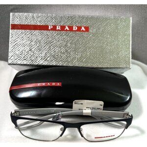 Prada Linea Rossa Eyeglasses Mens 55/17 Size Blu URS-101 140 Made Italy Frame